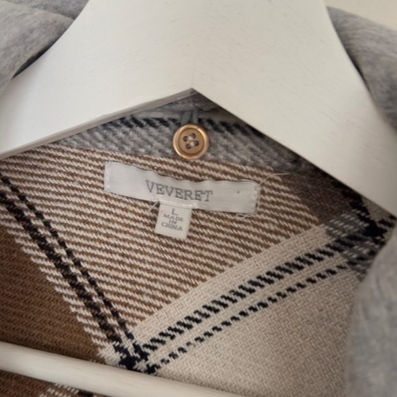 plaid hooded shirt - Picture 3 of 6